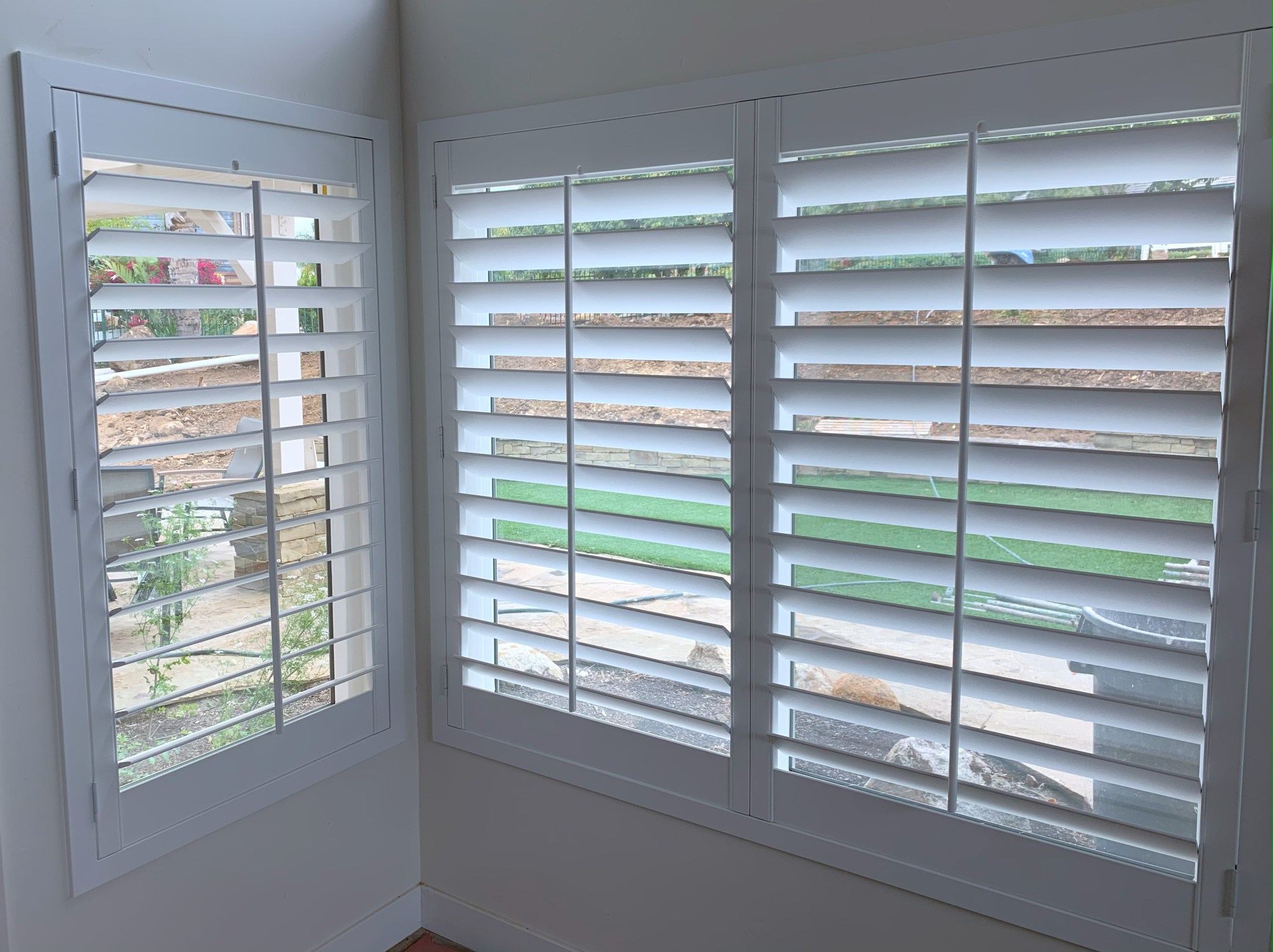 home office plantation shutters san diego