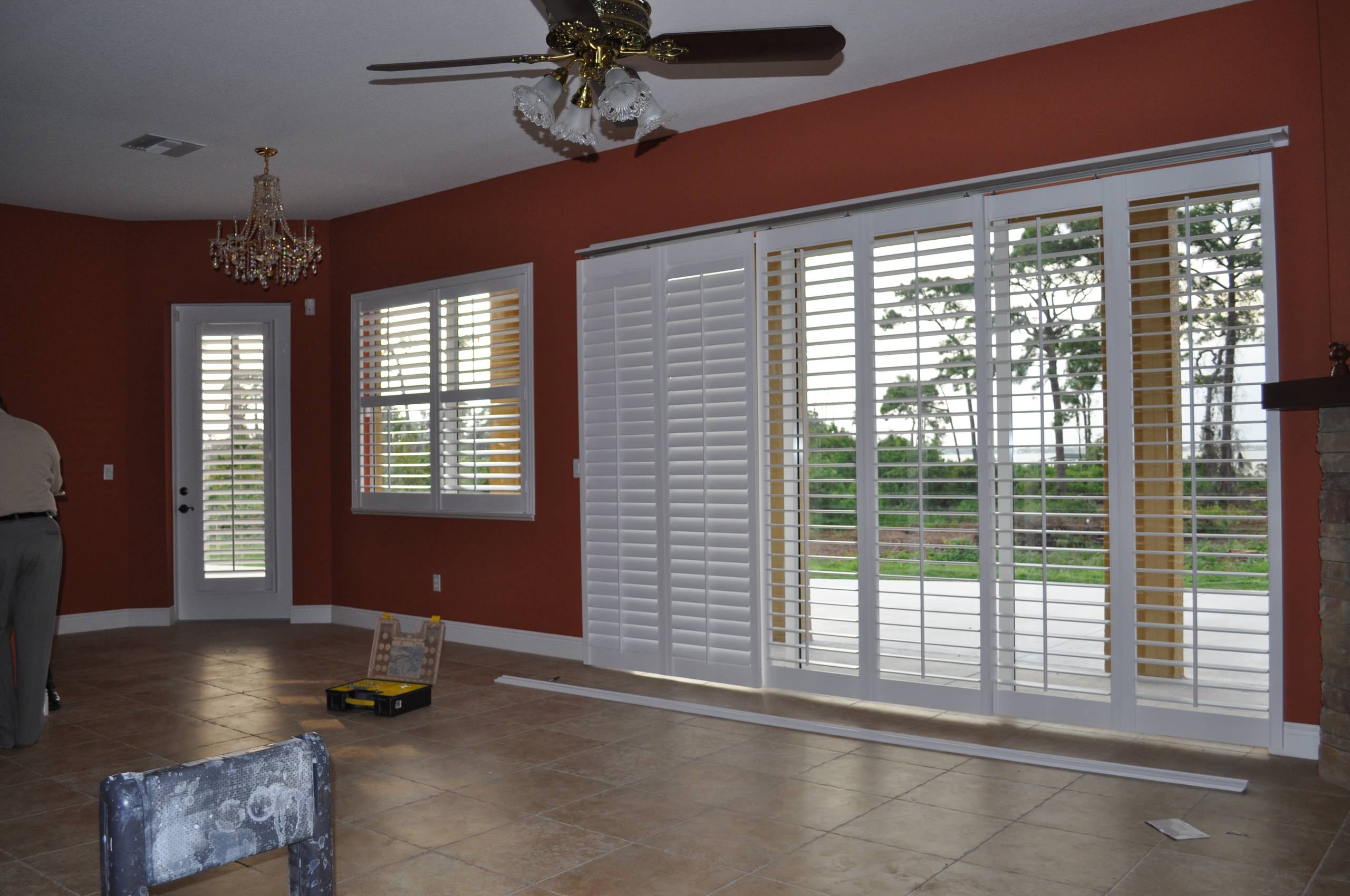 shutter ideas for sliding glass doors