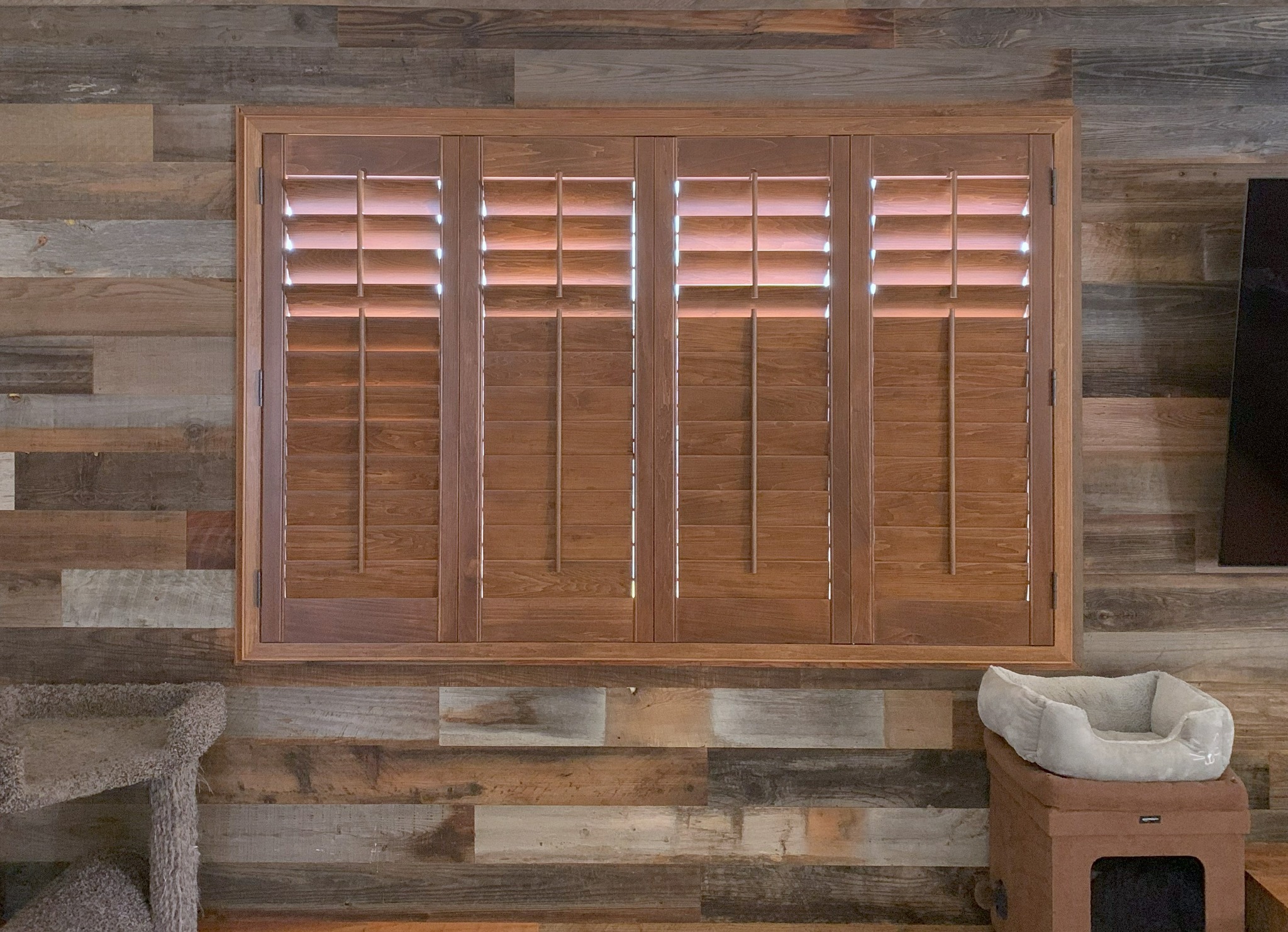 Stained Interior Shutters in Chula Vista, CA